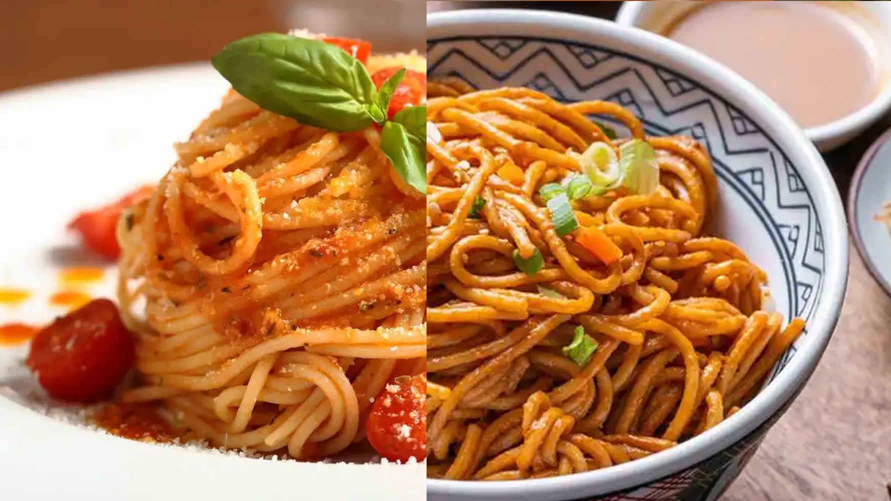 Italian Pasta and Wuhan Hot Dry Noodles