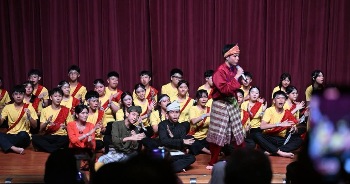 Students showcasing their talent with an energetic stage performance that captivated the audience