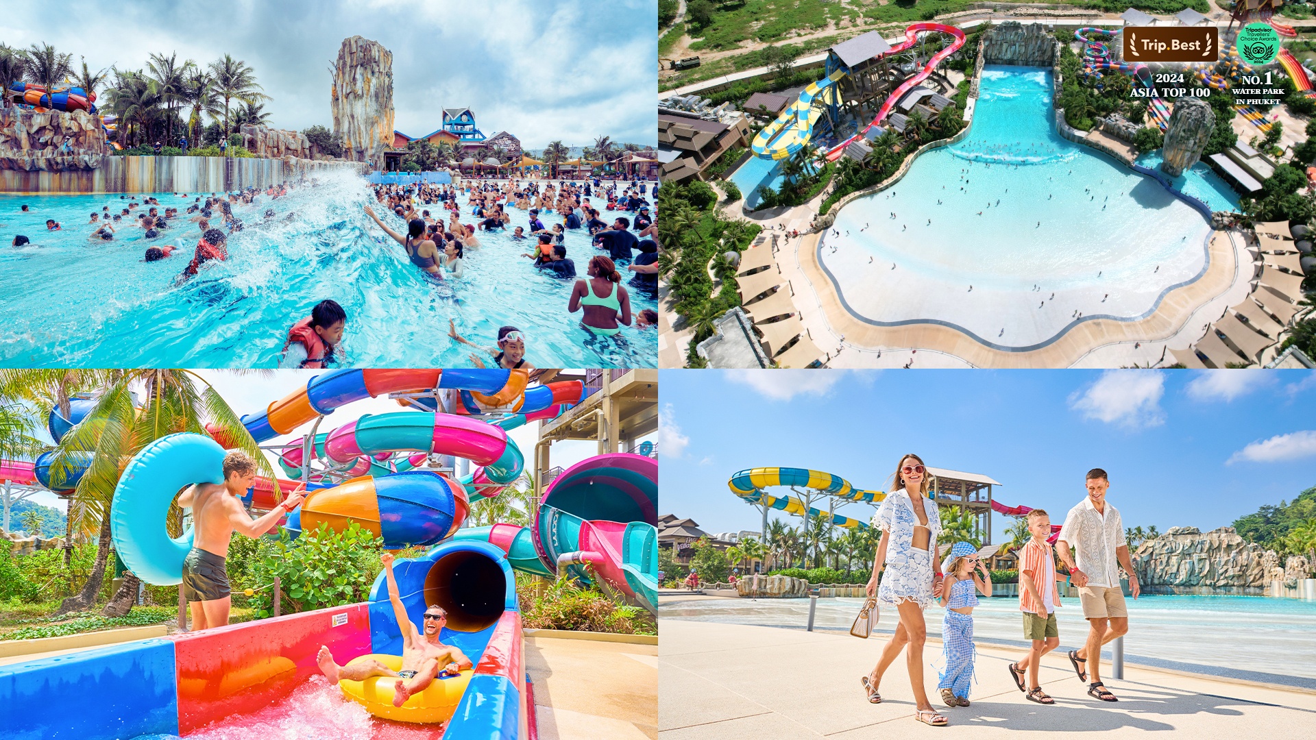 Andamanda Phuket - Thai heritage-themed water park, top family-friendly destination with 36 slides across 100,000 sqm. Popular among international travelers, ranked in 2025 Global 100 Family-Friendly Attractions.