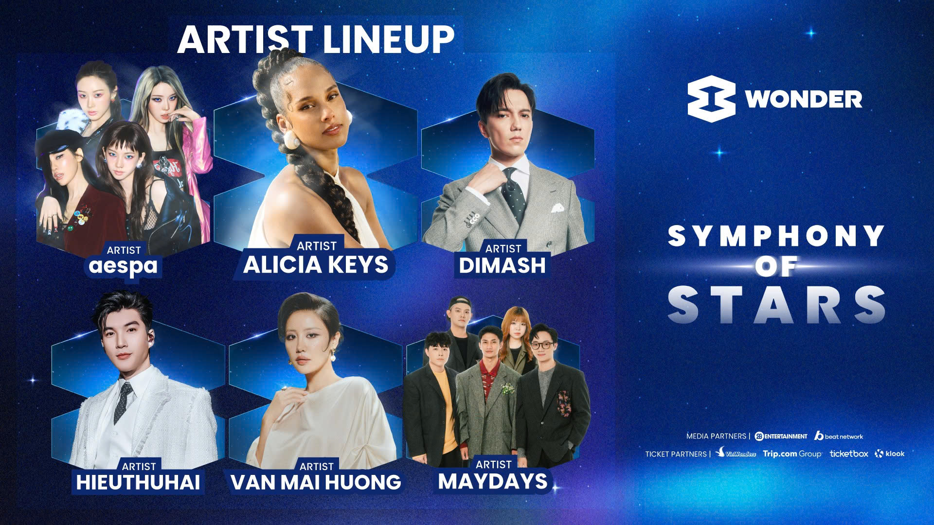 Alicia Keys, aespa, and Dimash Join Top Vietnamese Stars at 8Wonder Winter 2025